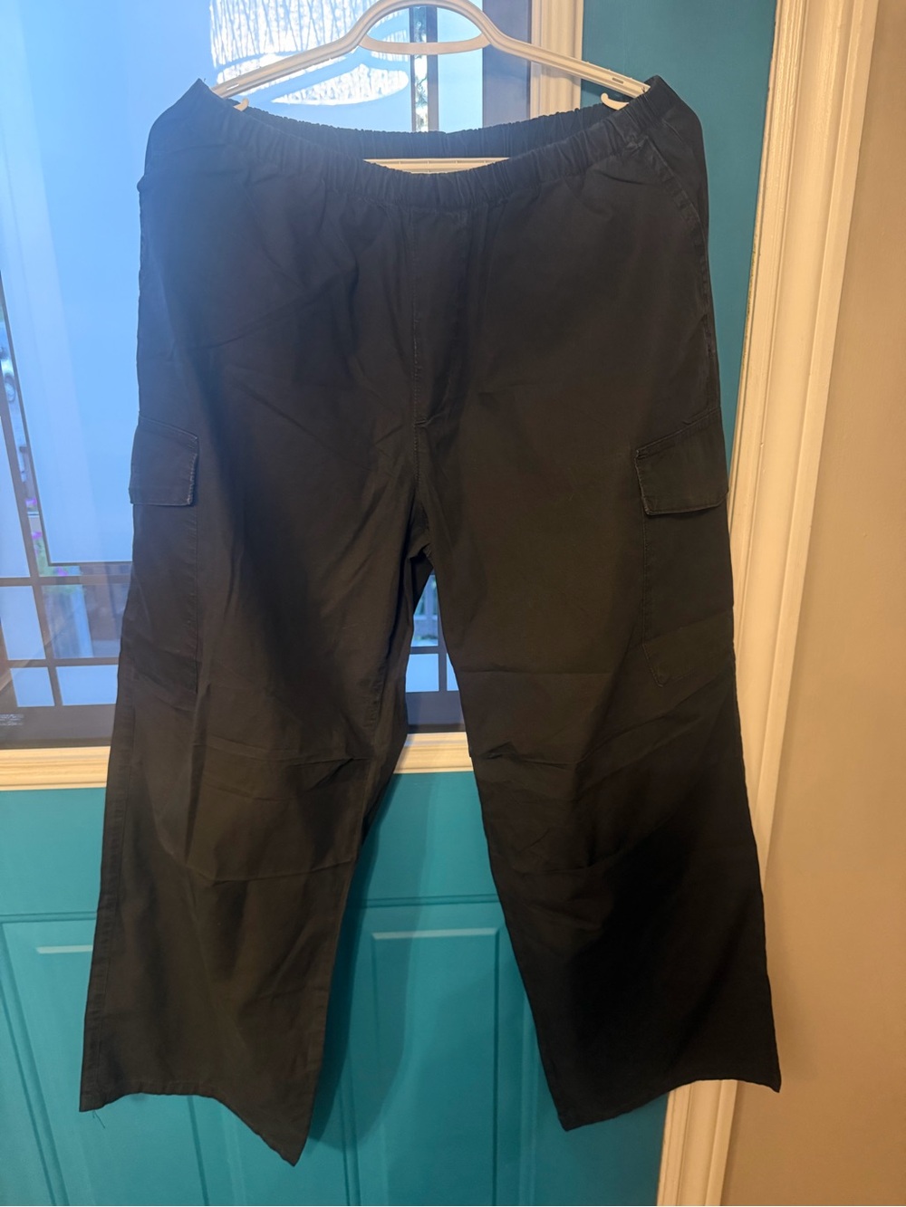 Pilcro cargo pants with side pocket- Elastic Waist, Relaxed Fit